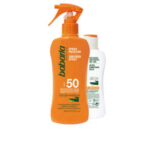 Babaria Aloe Vera Leche Solar SPF50 + Aftersun 200ml + 100ml - Protección Solar y Hidratación Completa
