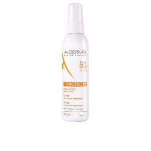 A-derma PROTECT Spray Solar Alta Protección SPF50+ 200 ml con Ingredientes Naturales