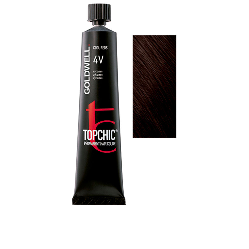 Goldwell TOPCHIC Coloración Permanente #4V - 60 ml - Color Violeta Intenso