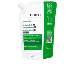 Vichy DERCOS Champú Anticaspa para Cabello Normal a Graso - Ecorefill 500 ml