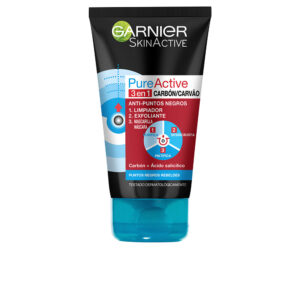 Garnier Pure Active Gel Limpiador Intensivo 3 en 1 con Carbón para Puntos Negros - 150 ml