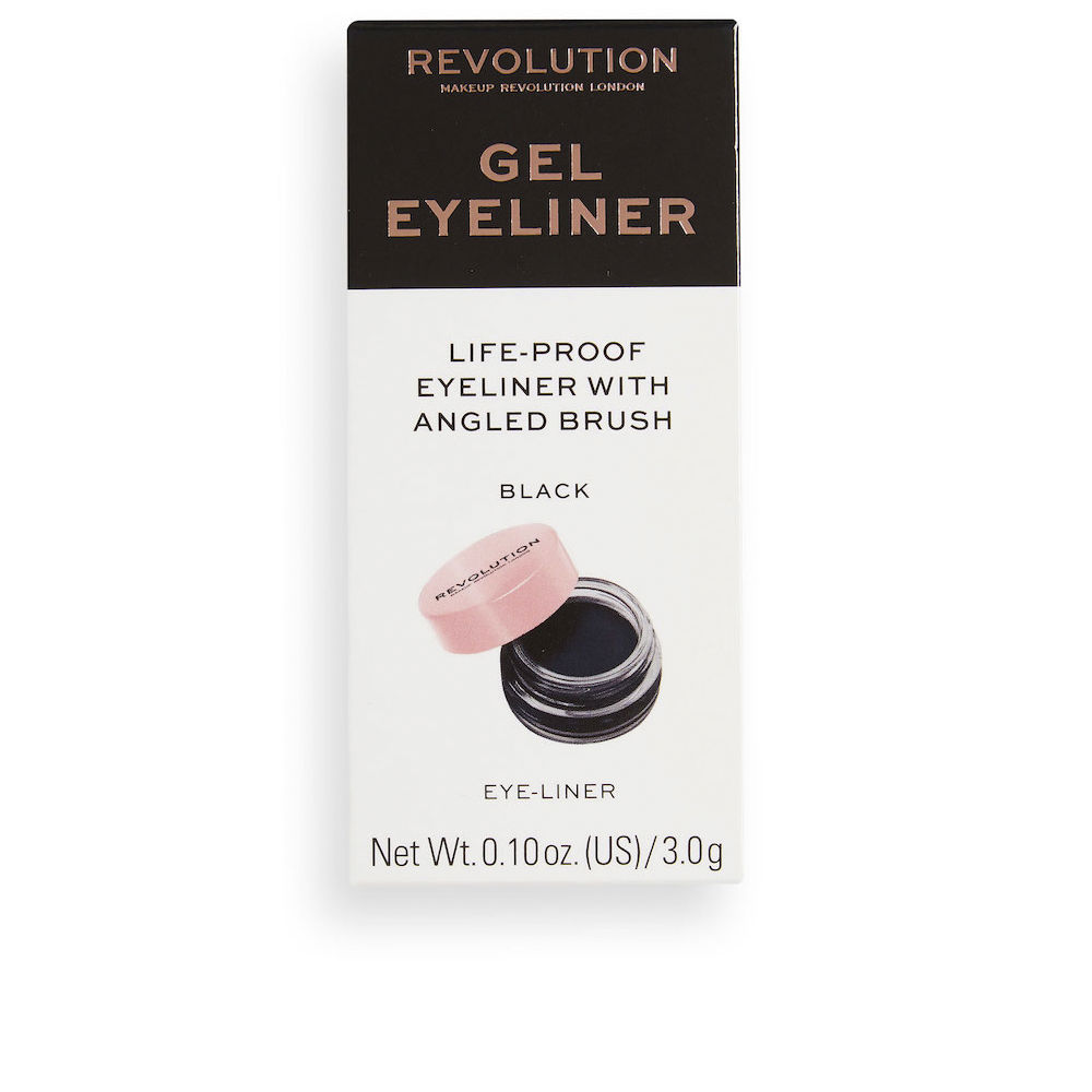 Revolution Make Up Gel Eyeliner Life-Proof #Black - 3g de Larga Duración