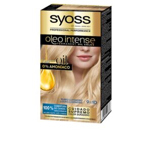 Syoss OLEO INTENSE Tinte Sin Amoniaco #9.10 - Rubio Luminoso - Color Radiante y Brillante