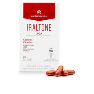 "IRALTONE AGA PLUS - Cápsulas Fortificantes para el Cabello - 60 Unidades"