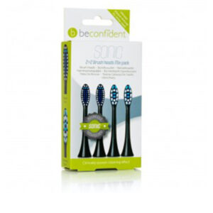 Beconfident Cabezas de Cepillo de Dientes Sonico - Lote de 4 Pzs (Regular/Blanco)