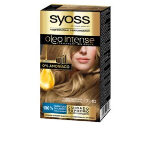 Syoss OLEO INTENSE Tinte Sin Amoniaco #7.10 Rubio Natural - 5 Unidades para un Color Radiante y Duradero.