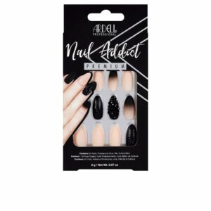 NAIL ADDICT Ombre Rosa con Studs Negros - Ardell 1 u
