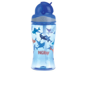 Nûby Vaso Aprendizaje Flip-It Azul 360 ml - 1 Unidad