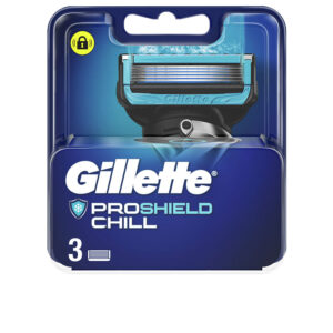 Gillette Fusion Proshield Chill - Cargador con 3 Recambios Ultra Refrescantes