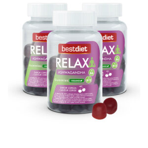 "Gummies Relax ASWAGANDHA de Cereza - 60 Unidades | Best Diet"