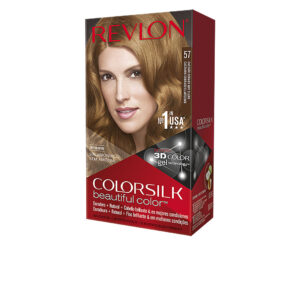 Revlon COLORSILK Tinte #57 - Castaño Dorado Muy Claro 1ud【Brillo y Suavidad】