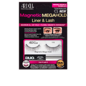 Ardell Magnetic MegaHold Pestañas & Delineador #110 - Pack de 2 Unidades