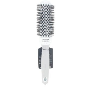 Olivia Garden Expert Blowout Shine - Cepillo Profesional Blanco y Gris #35 mm