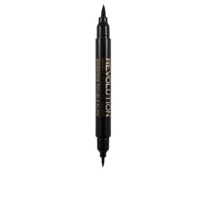 Revolution Make Up Doble Trazo Eyeliner Líquido #Negro 1 ml