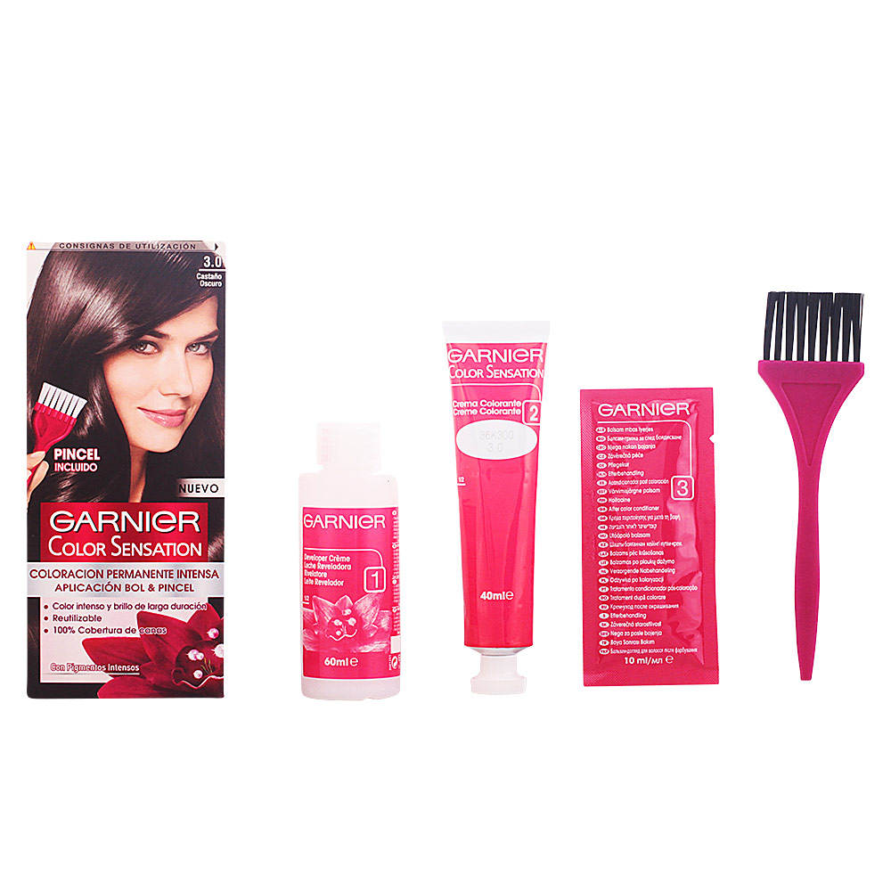 Garnier Color Sensation Castaño Oscuro 3 – Brillo Intenso 110 gr