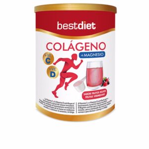 "Best Diet Colágeno Revitalizante con Magnesio en Polvo Sabor Frutos Rojos - 250g"