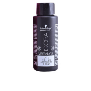 Schwarzkopf IGORA VIBRANCE Brillo Permanente #9-1: Rubio Ceniza Claro Extremadamente Radiante