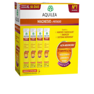 Aquilea Magnesio + Potasio Efervescentes 56 Comprimidos - Energía y Bienestar.