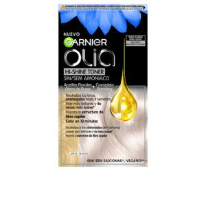 Garnier Olia Hi Shine Toner Semipermanente #10.01 - Rubio Platino Neutralizador de Tonos (3 Pzs)