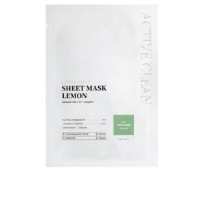Village 11 Active Clean Máscara Facial de Limón 23 g - Refresca y Revitaliza tu Piel.