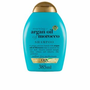 OGX Champú Nutritivo con Aceite de Argán de Marruecos para Cabello Seco y Dañado - 385 ml