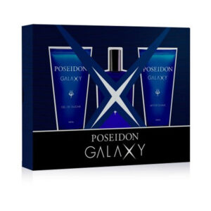 "Set de Colonia Poseidon Galaxy - 3 Piezas: EDT, After Shave y Gel de Ducha (150 ml c/u)"
