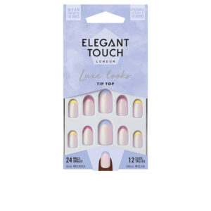 Elegant Touch LUXE LOOKS: Uñas Ovaladas de Edición Limitada con Pegamento - #TipTop (24 U)