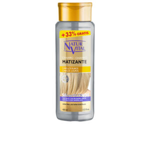 Natur Vital Champú Matizante Silver Blonde 400 ml - Brillo y Protección para Cabello Rubio