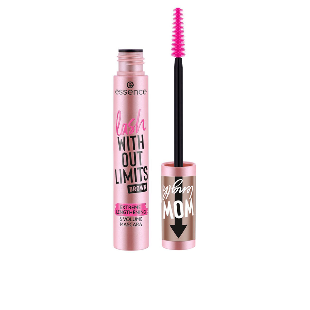 Essence LASH WITH OUT LIMITS - Máscara Extrema de Alargamiento y Volumen #02 Marrón 13 ml