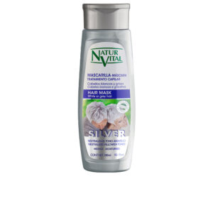 Mascarilla Silver Revitalizante para Cabello Blanco y Canoso - 300 ml | Natur Vital