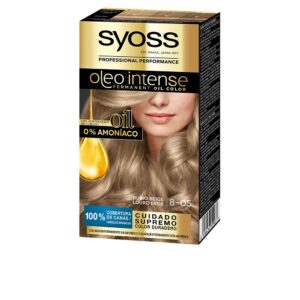 Syoss OLEO INTENSE Tinte Sin Amoniaco #8.05 Rubio Beige - Pack de 5 Unidades