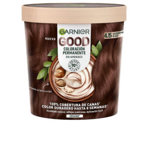 Garnier GOOD Coloración Permanente #4.15 - Castaño Glacé 217 ml - Brillo y Durabilidad