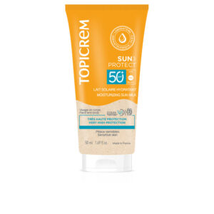 Topicrem SUN PROTECT Leche Solar Hidratante SPF50 - 50 ml Protección Avanzada y Hidratación Duradera