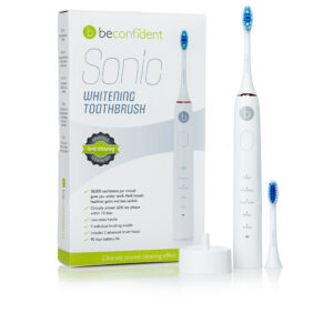 Cepillo Dental Eléctrico Blanqueador SONIC Beconfident - Blanco/Oro Rosa