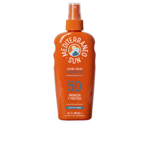 Mediterraneo Sun Aceite Bronceador con Filtro Solar SPF50 - 200 ml de Coco