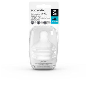 Tetina Fisiológica de Silicona Suavinex - Flujo L (2 Unidades)