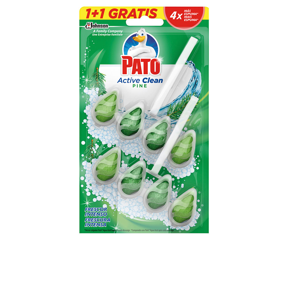 PATO WC ACTIVE CLEAN - Pack Doble de Colgadores #Pino para Baño (2 Unidades)