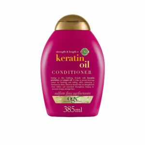 "Ogx KERATIN OIL Acondicionador Fortificante Anti-Rotura 385 ml"