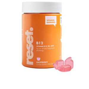 "Reset Gummies de B12 con Sabor a Frambuesa - 60 Unidades"