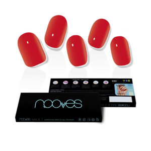 LÁMINAS DE UÑAS DE GEL PREMIUM LUXE CRIMSON RED #ROJO DE NOOVES - 20 UNIDADES