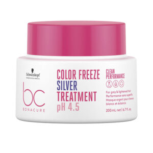 Schwarzkopf BC COLOR FREEZE Tratamiento Plateado 200 ml - Brillo y Protección Intensiva