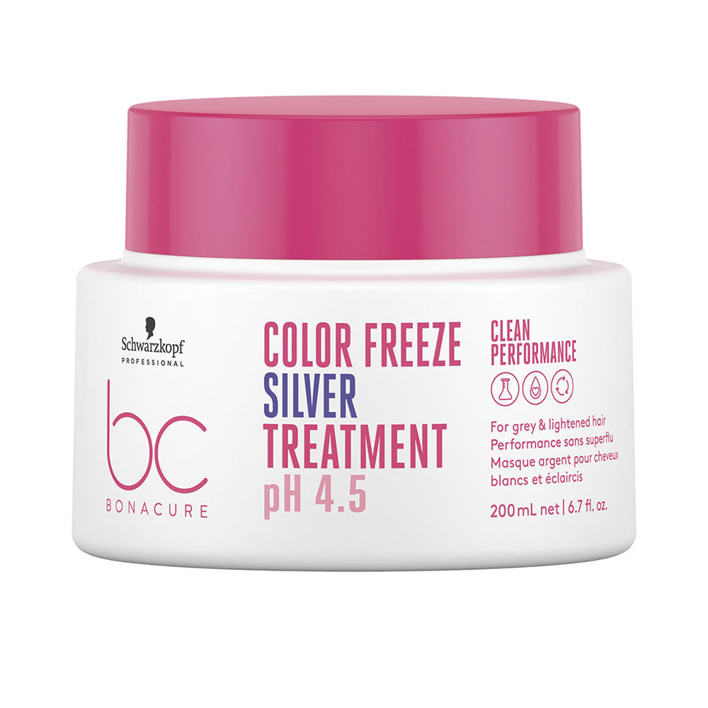 Schwarzkopf BC COLOR FREEZE Tratamiento Plateado 200 ml - Brillo y Protección Intensiva