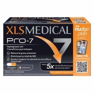 XLS MEDICAL PRO-7: Suplemento Captagrasas Avanzado - 180 Cápsulas de Bienestar