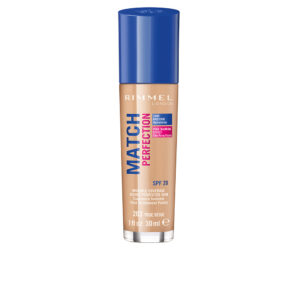 "Rimmel London MATCH PERFECTION Fond de Teint #203 - 30 ml: Cobertura Natural y Acabado Impecable"