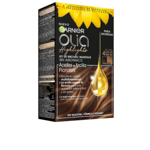 "Resplandor Natural: Destellos para Morenas - Garnier OLIA (3 Unidades)"