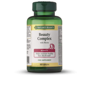 Nature's Bounty - Suplemento Premium de Belleza con Biotina - 60 Cápsulas para Piel, Cabello y Uñas