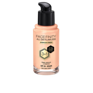 Max Factor Facefinity 3 en 1: Base Flawless Todo el Día #C40 - Luz de Marfil 30 ml