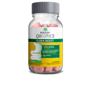 Gomitas de Digestión Floral QBIOTICS #Fresa - 30 Unidades con Vitamina C y Probióticos - Aquilea
