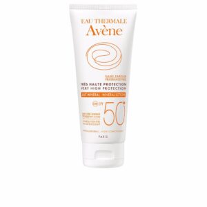 Avene Solaire Protección Mineral SPF 50+ - Leche Facial Ultra Resistente 100 ml