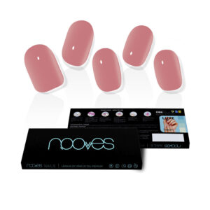 **Nooves Gel Nail Wraps - Dusty Rose Premium Glam Cat Eye - 20 Unidades**